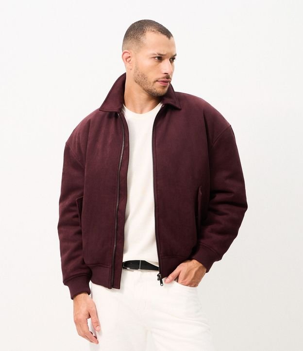 Campera Bomber en Gamuza Pesado 2