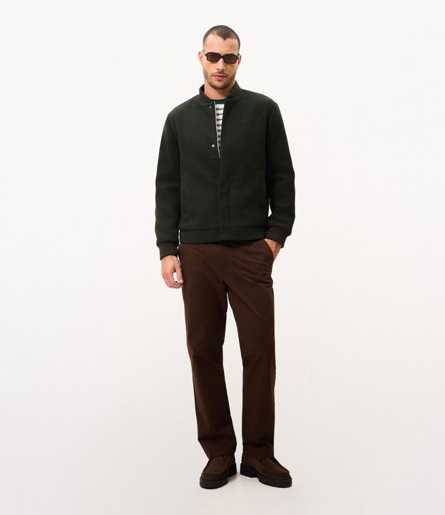 Campera Bomber en Polyvelour con Cremallera 2