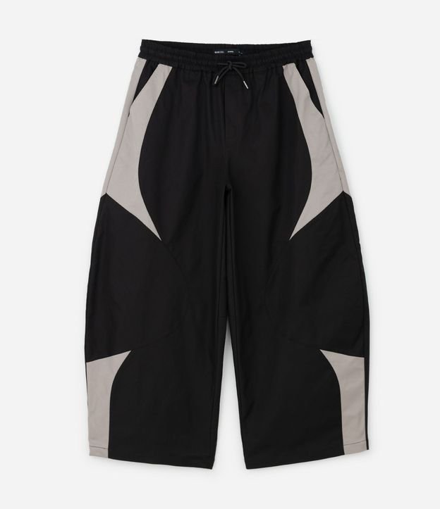 Pantalón Barrel Fashion con Recortes Contrastantes 5