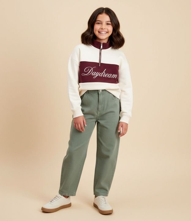 Pantalón Infantil Barrel en Jeans  – Talle 7 a 16 años