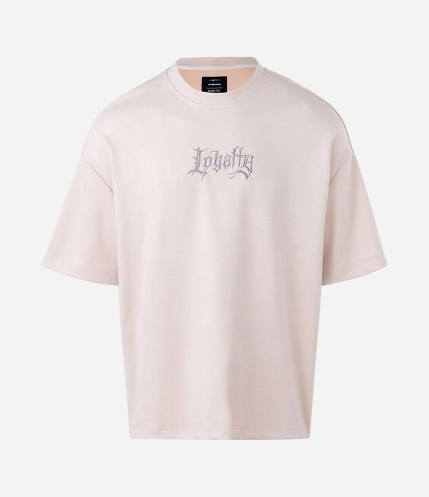 Remera Masculina Oversized Gamuza Cruz en la Espalda 5