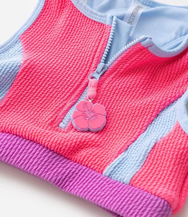 Bikini Top y Bottom con Colores Contrastantes Infantil - Talle 5 a 14 años 4