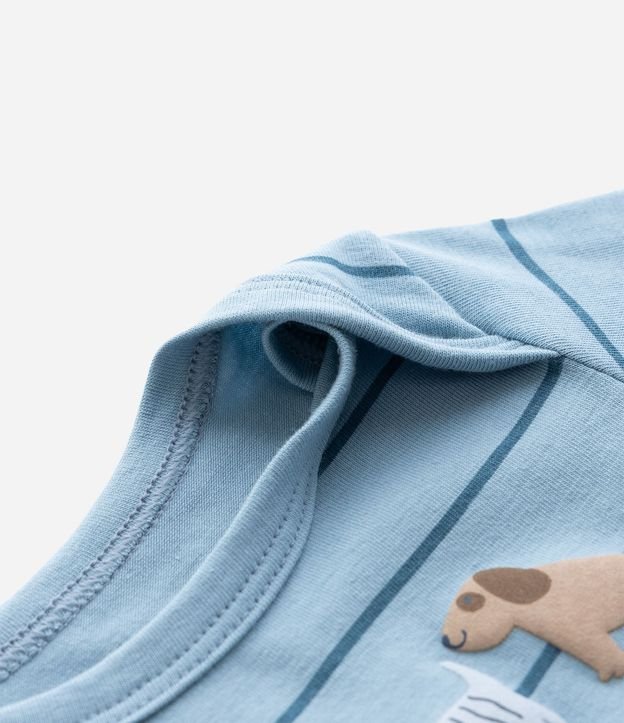 Body Infantil Rayada con Estampado Tres Amigos – Talle 0 a 18 Meses 5