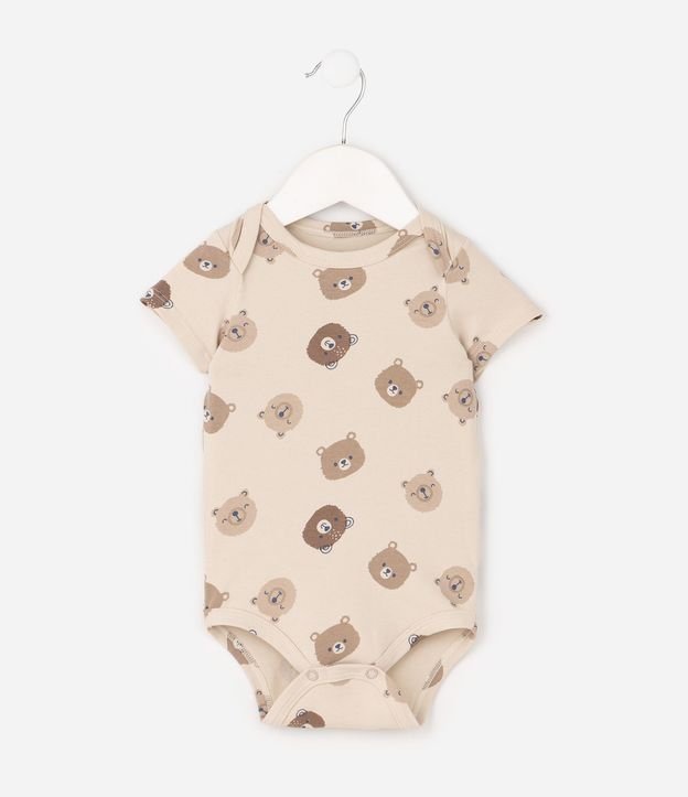 Body Infantil con Estampa de Caritas de Oso – Talle RN a 18 Meses 2