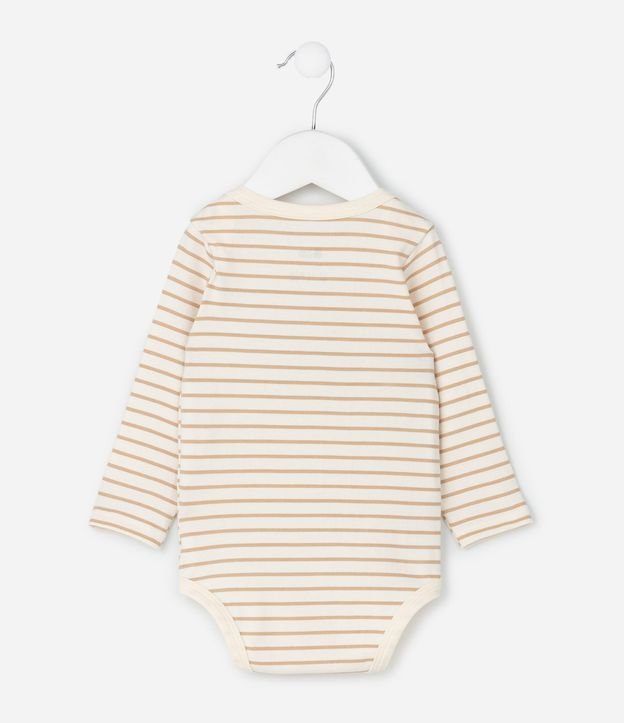Body Infantil de Rayas con Estampa de Girafa – Talle 0 a 18 Meses 3