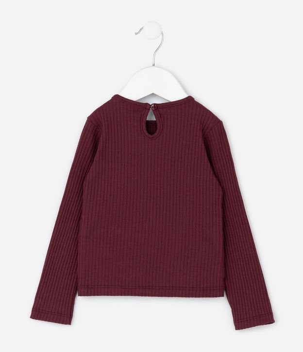 Blusa Infantil Acanalada con Volado en el Cuello – Talle 1 a 5/6 años 4