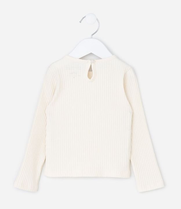 Blusa Infantil Acanalada con Volado en el Cuello – Talle 1 a 5/6 años 4