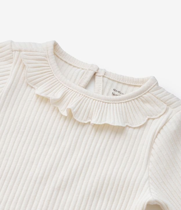 Blusa Infantil Acanalada con Volado en el Cuello – Talle 1 a 5/6 años 8
