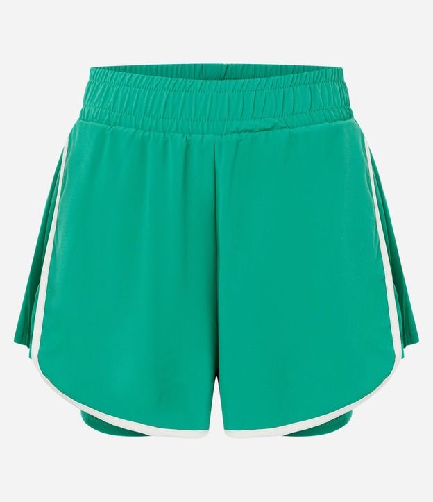 Bermuda Runner Deportiva con Short Interno y Laterales Plissadas 5