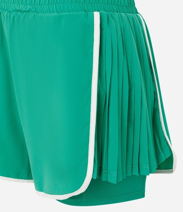 Bermuda Runner Deportiva con Short Interno y Laterales Plissadas 6