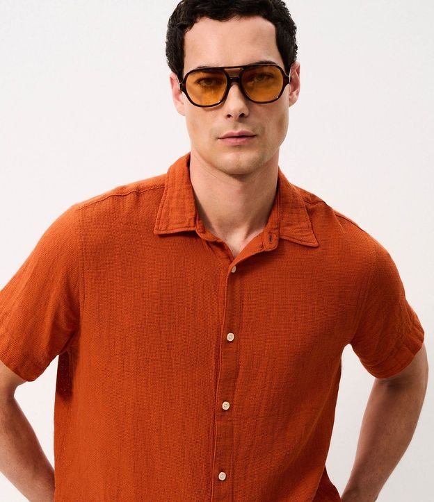 Camisa Comfort en Algodón con Textura 4