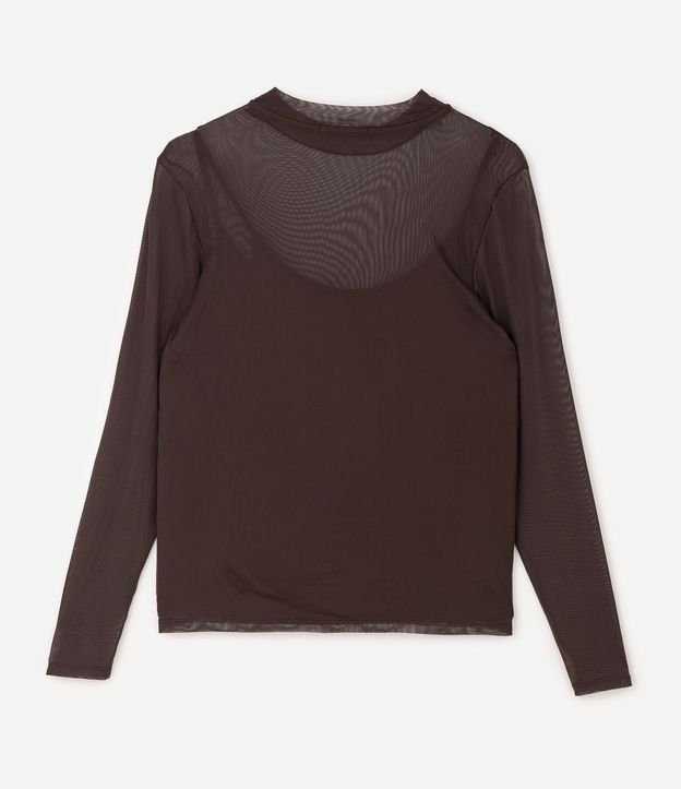 Blusa en Tule con Anágua y cuello Curve & Plus Size 5