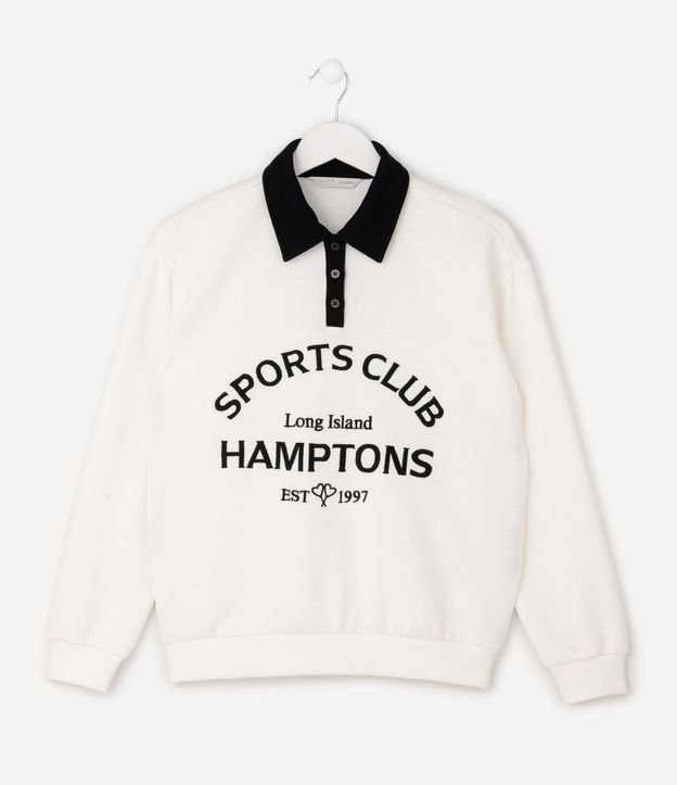 Saco Relajado Infantil en Algodón con Lettering Hamptons – Talle 5 a 16 años 2
