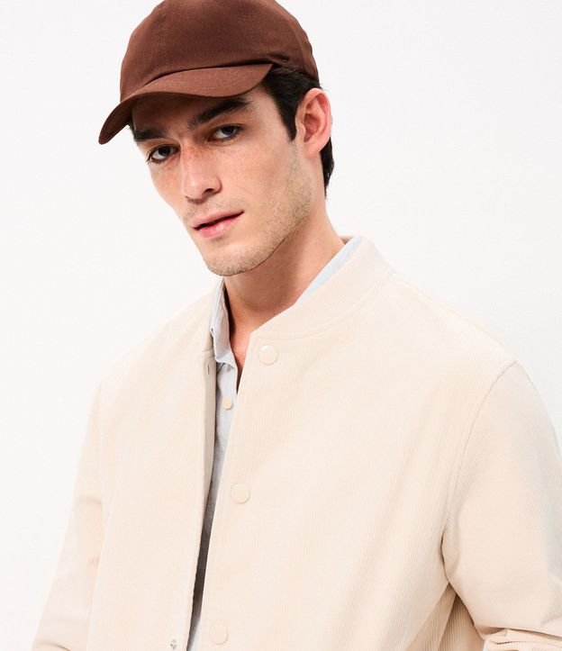 Campera Bomber en Terciopelo con Botones Forrados 5