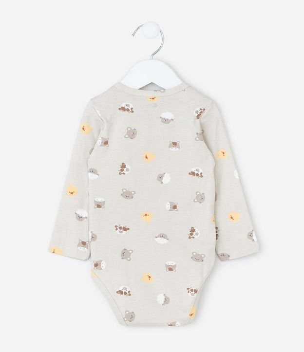 Body Infantil con Estampa de Animales de la Granja – Talle 0 a 18 Meses 3
