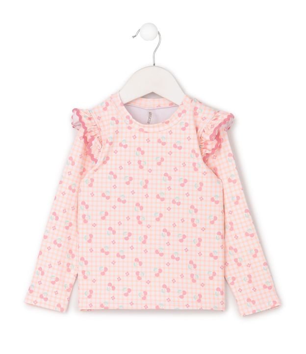 Conjunto Infantil Protección UV con Estampa de Cerezas - Talle 1 a 4 años 2