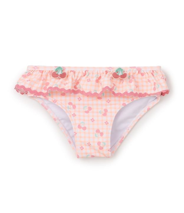 Conjunto Infantil Protección UV con Estampa de Cerezas - Talle 1 a 4 años 4