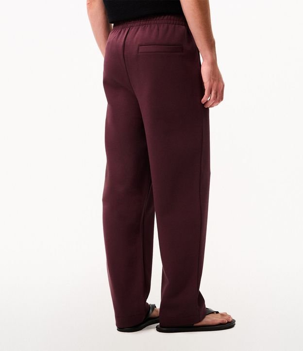 Pantalón Recto en Malla Pesada Scuba con Cintura Elástica 3