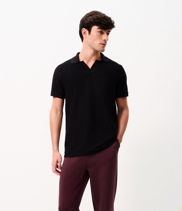 Pantalón Recto en Malla Pesada Scuba con Cintura Elástica 4