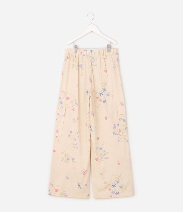 Pantalón Cargo Floral Viscolino - Talle 7 a 16 años 3
