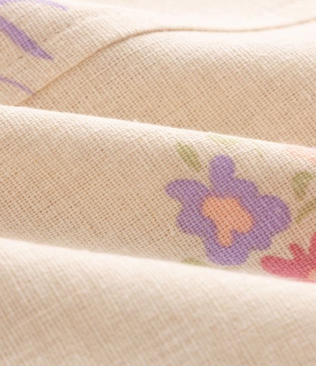 Pantalón Cargo Floral Viscolino - Talle 7 a 16 años 4