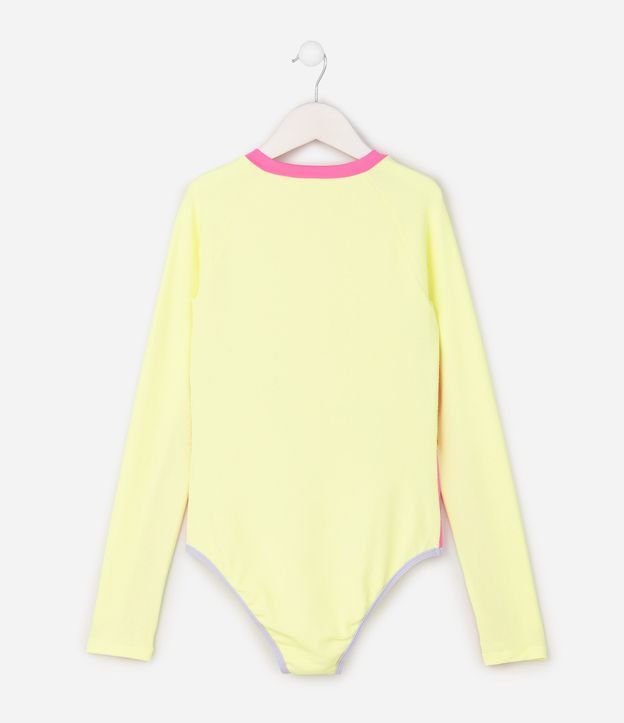 Malla Infantil Manga Larga Color Block con Cremallera - Talle 5 a 16 años 2