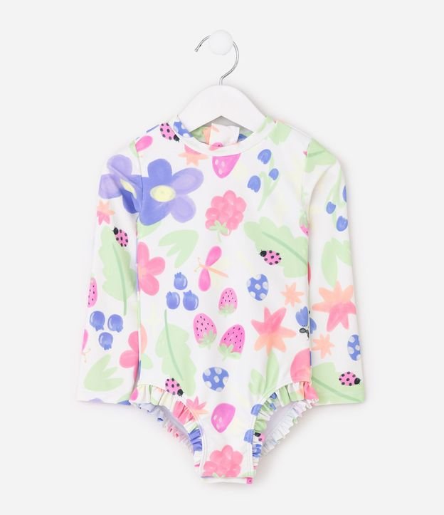 Conjunto Malla Infantil en Poliamida Estampada - 1 a 12 años 2