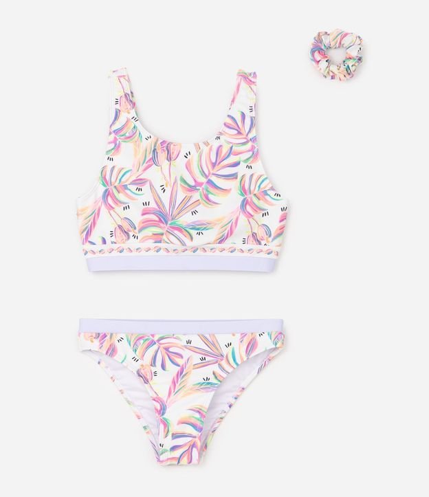 Bikini Infantil en Poliamida Top y Bottom - Talle 5 a 14 años