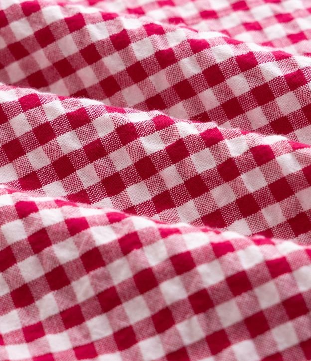 Pantalón Wide Leg Vichy Rojo- Talle 7 a 16 años 4