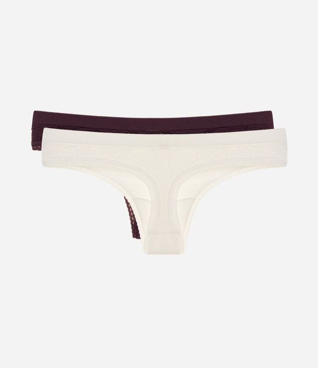 Kit 02 Bombachas Bikini Hilo Seamless 2