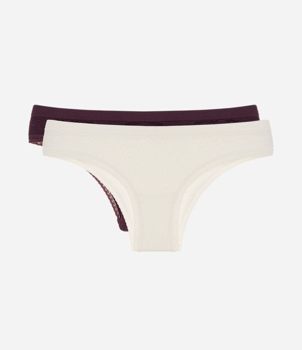 Kit 02 Bombachas Bikini Seamless Texturizadas