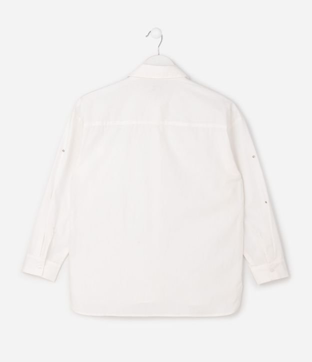 Camisa Oversized Infantil en Tricolina con Aplicaciones Brillantes – Talle 7 a 14 años 3