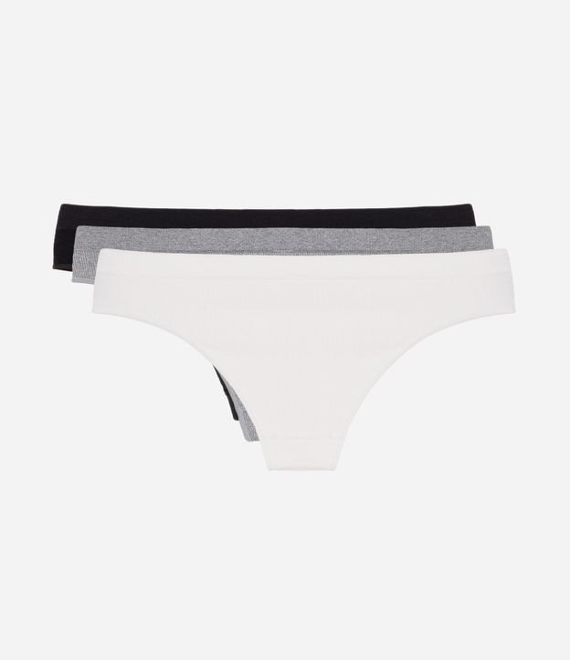 Kit 03 Bombachas Bikini Seamless Texturizadas 2