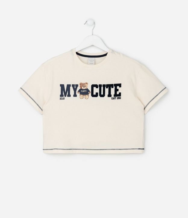 Remera Infantil con Lettering Oso – Talle 7 a 16 años 3