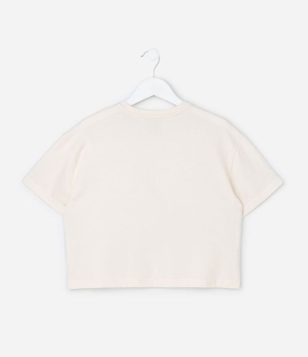 Remera Infantil Boxy con Aplicación de Perlas – Talle 5 a 14 años 2