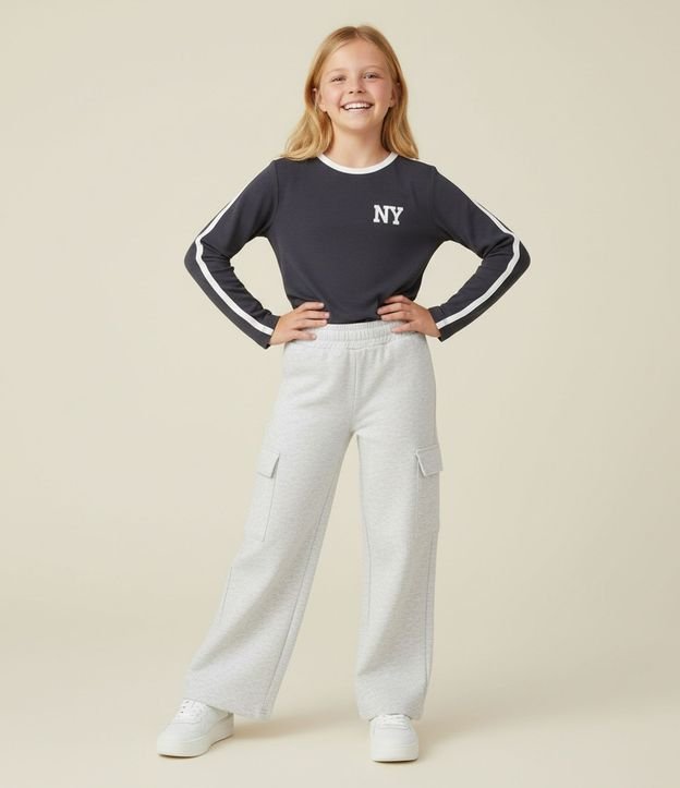 Blusa Infantil Baby Look con Lettering – Talle 5 a 14 años 1