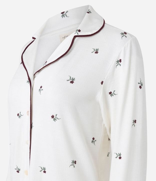 Camisón Americano con Estampa de Flores 5