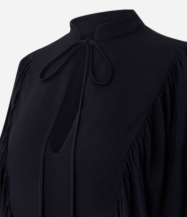 Blusa en Viscosa con Manga Murciélago y Lazo en el Escote 6