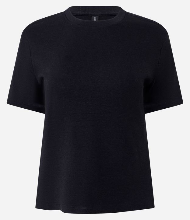 Blusa Básica con Manga Corta y Cuello Redondo 6