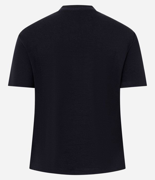 Blusa Básica con Manga Corta y Cuello Redondo 7