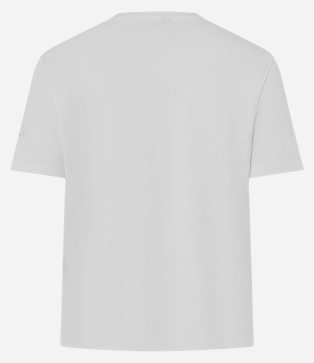 Blusa Básica con Manga Corta y Cuello Redondo 4