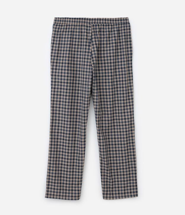 Pantalón de Pijama en Tricolina de Cuadros 5