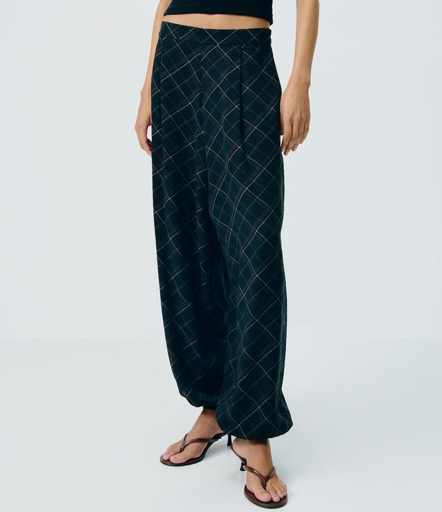 Pantalón Aladim de Cuadros en Viscosa 2