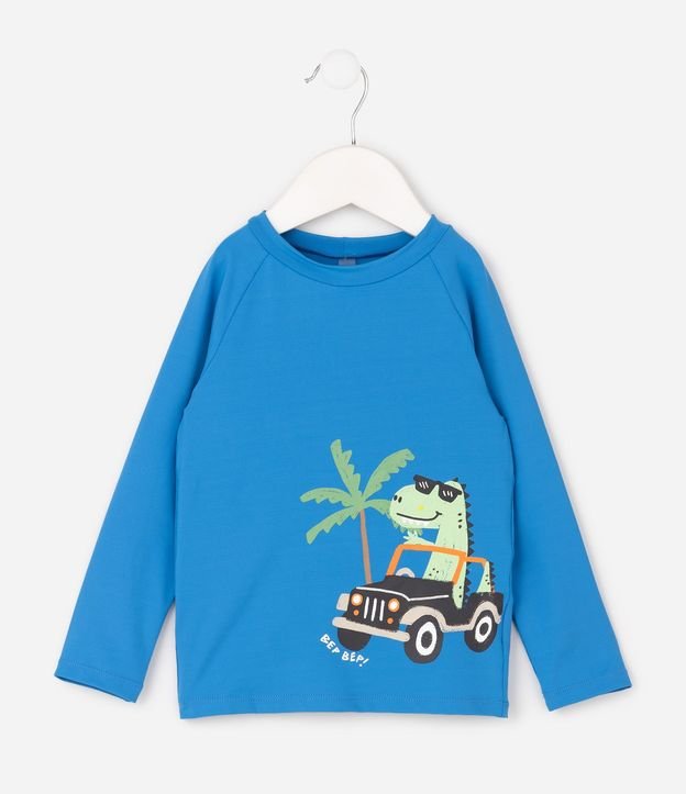 Conjunto Infantil con Protección UV y Estampa Dino - Talle 1 a 4 años 2