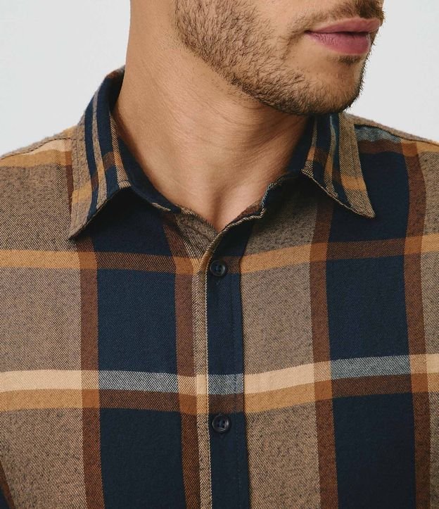 Camisa Franela de Cuadros Manga Larga 2