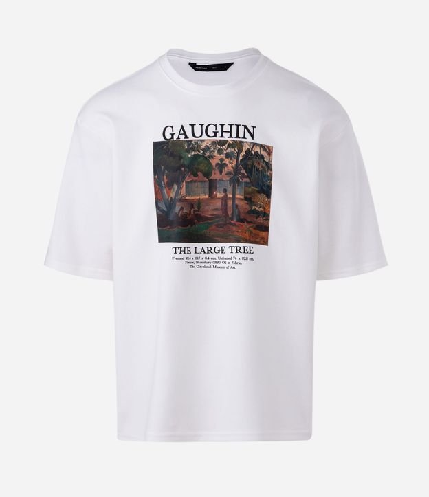 Remera en Algodón con Estampa de Cuadro Gauguin 7