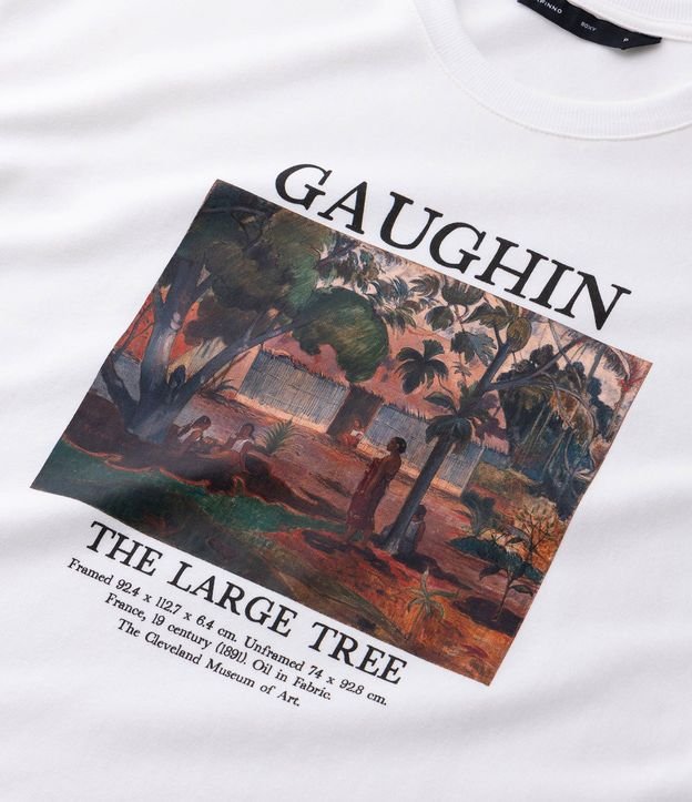 Remera en Algodón con Estampa de Cuadro Gauguin 10