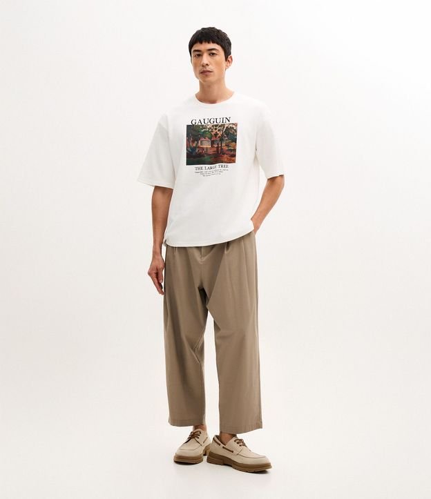 Remera en Algodón con Estampa de Cuadro Gauguin 3