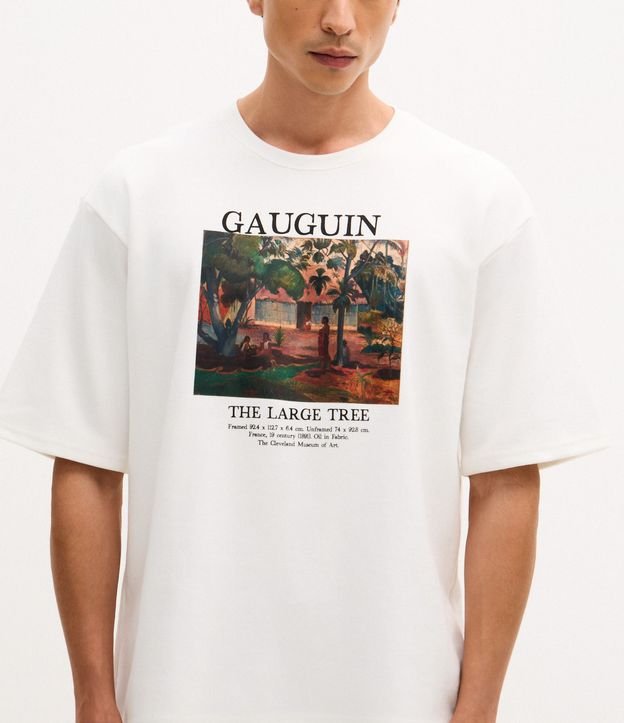 Remera en Algodón con Estampa de Cuadro Gauguin 4