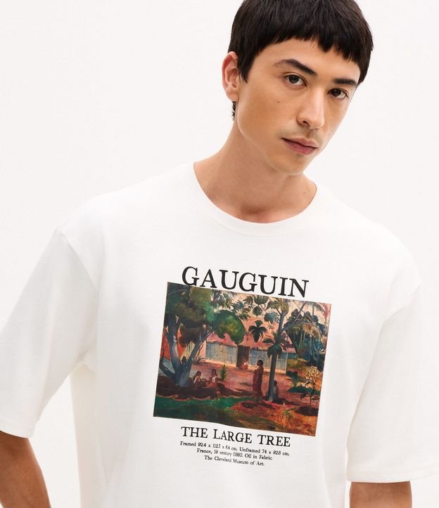 Remera en Algodón con Estampa de Cuadro Gauguin 5